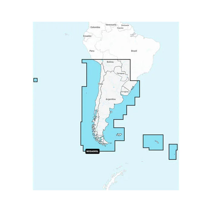 Garmin Navionics Vision+ NVSA005L - Chile, Argentina  Easter Island - Marine Charts [010-C1286-00]